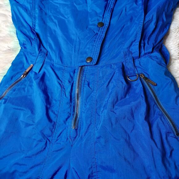 Vintage Kaelin Ski Suit Womens 8 Blue Insulated Snowsuit Retro 80s 90s Sports - Picture 6 of 11